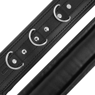 Polsini BDSM Eleganti con Fibbia di Blocco e Interno Imbottito